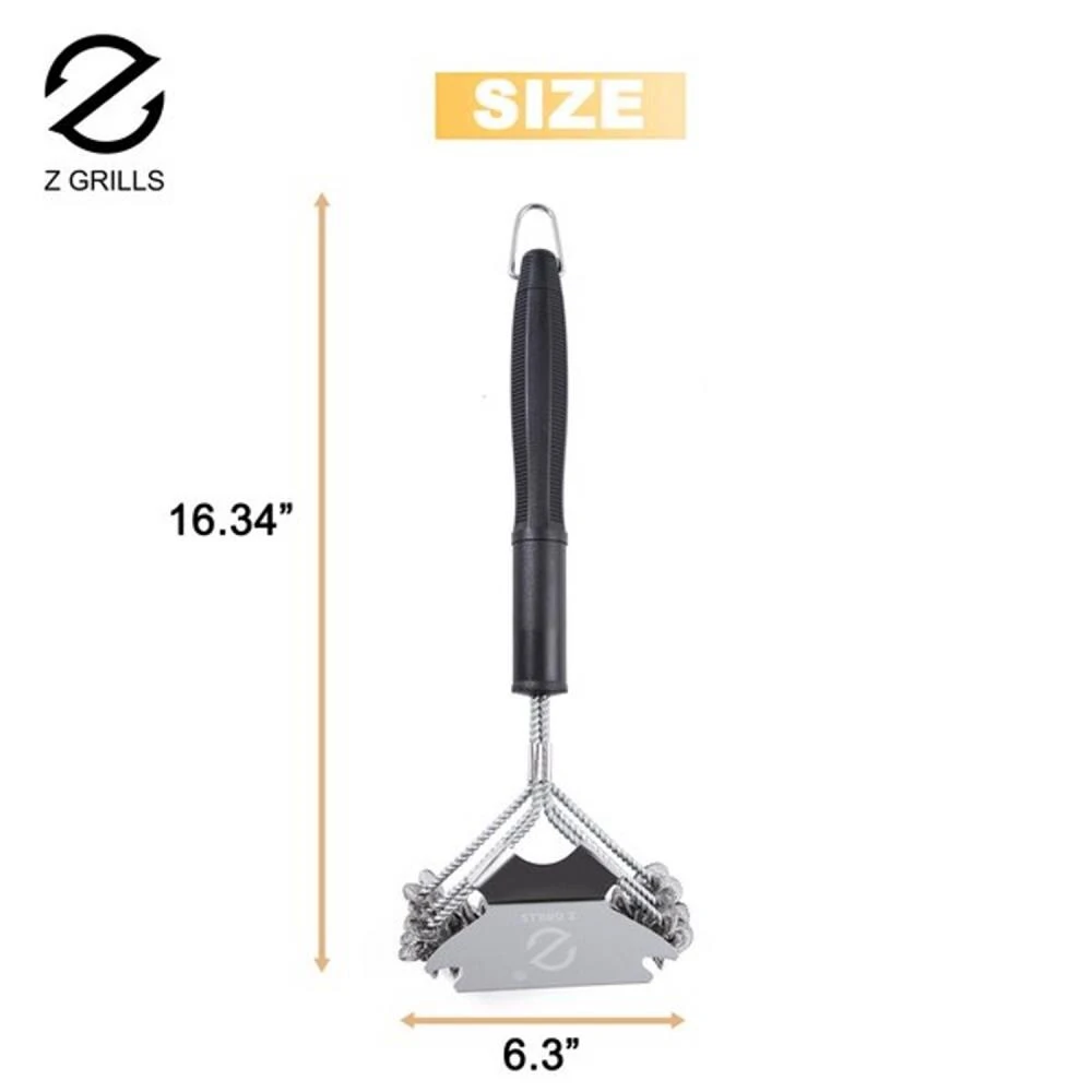 Z GRILLS Grilling Tools & Accessories Plastic 16.3-in Grill Brush 4 Z GRILLS Grilling Tools & Accessories Plastic 16.3-in Grill Brush - Image 4
