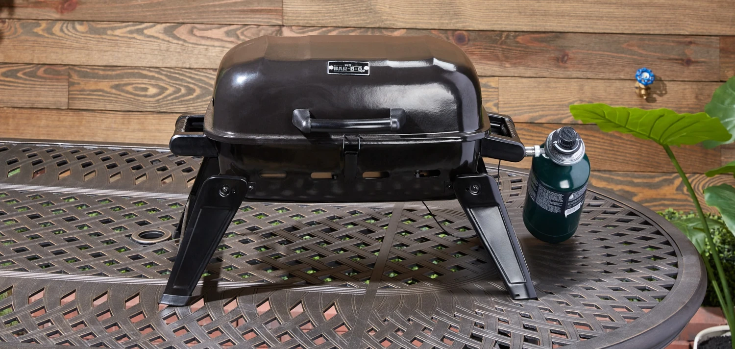 Mr. Bar-B-Q Grills Portable LP gas grill Black/Powder Coated 10000-BTU 178-sq in Portable Gas Grill 3 Mr. Bar-B-Q Grills Portable LP gas grill Black/Powder Coated 10000-BTU 178-sq in Portable Gas Grill - Image 3