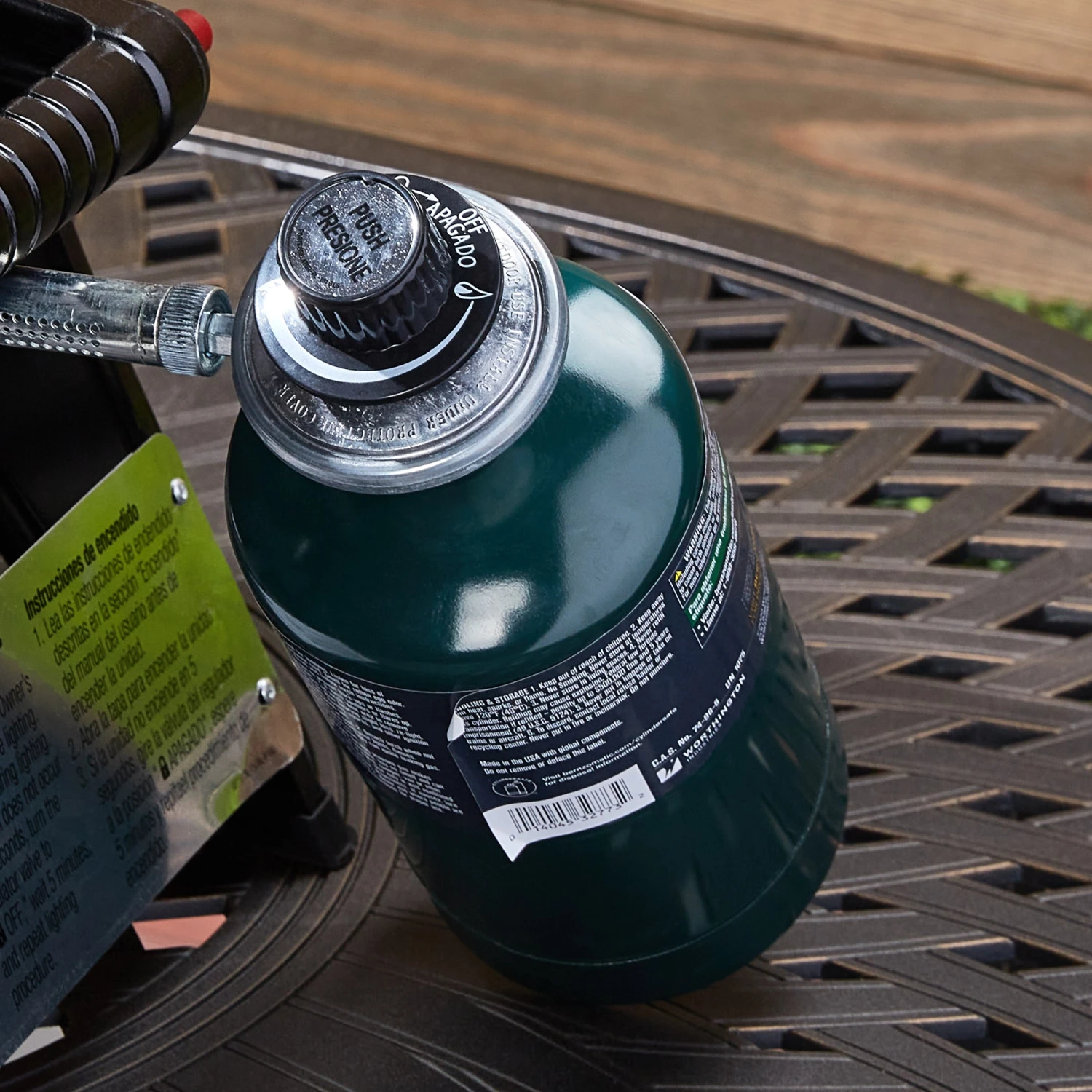 Mr. Bar-B-Q Grills Portable LP gas grill Black/Powder Coated 10000-BTU 178-sq in Portable Gas Grill 6 Mr. Bar-B-Q Grills Portable LP gas grill Black/Powder Coated 10000-BTU 178-sq in Portable Gas Grill - Image 6