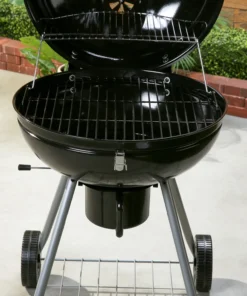 Mr. Bar-B-Q Grills Stand Up Charcoal Grill 22.17-in W Black/Porcelain Kettle Charcoal Grill -Mmaster Outlet Shop 44018144