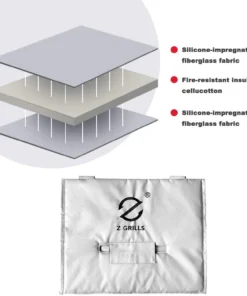 Z GRILLS Grilling Tools & Accessories 600 44-in W x 22.5-in H Silver Charcoal Grill Cover -Mmaster Outlet Shop 44128078