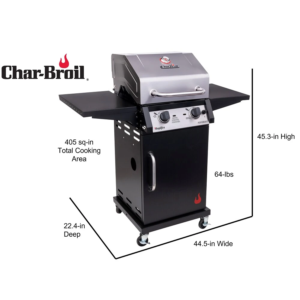 Char-Broil Grills Black and Stainless 2-Burner Liquid Propane Infrared Gas Grill 18 Char-Broil Grills Black and Stainless 2-Burner Liquid Propane Infrared Gas Grill - Image 18