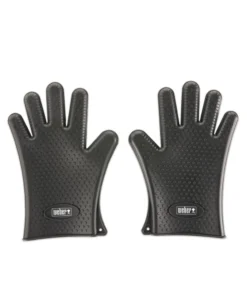 Weber Grilling Tools & Accessories 2-Pack Black Silicone Grill Gloves