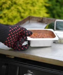 Blue Rhino Grilling Tools & Accessories Black and Red Aramid Fiber Fire-retardant Grill Gloves -Mmaster Outlet Shop 44373086