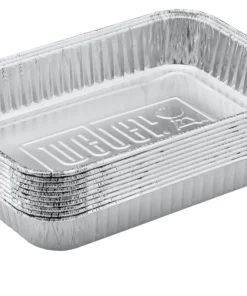 Weber Grilling Tools & Accessories 10-Pack 8.6-in L x 6-in W Disposable Aluminum Foil Grill Drip Pan -Mmaster Outlet Shop 44493838