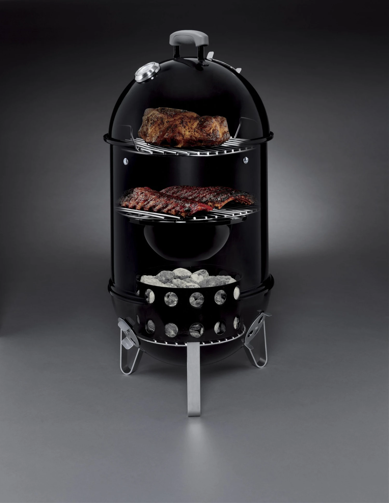 Weber Smokers Smokey Mountain Cooker Smoker 14" 6 Weber Smokers Smokey Mountain Cooker Smoker 14" - Image 6